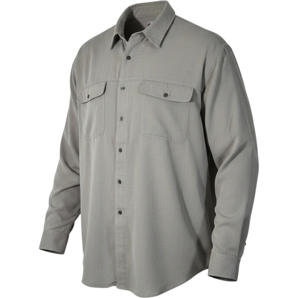 Vintage Fieldmaster Mens 2XLT Button Up Shirt Tan Rayon Linen Blend Big Tall